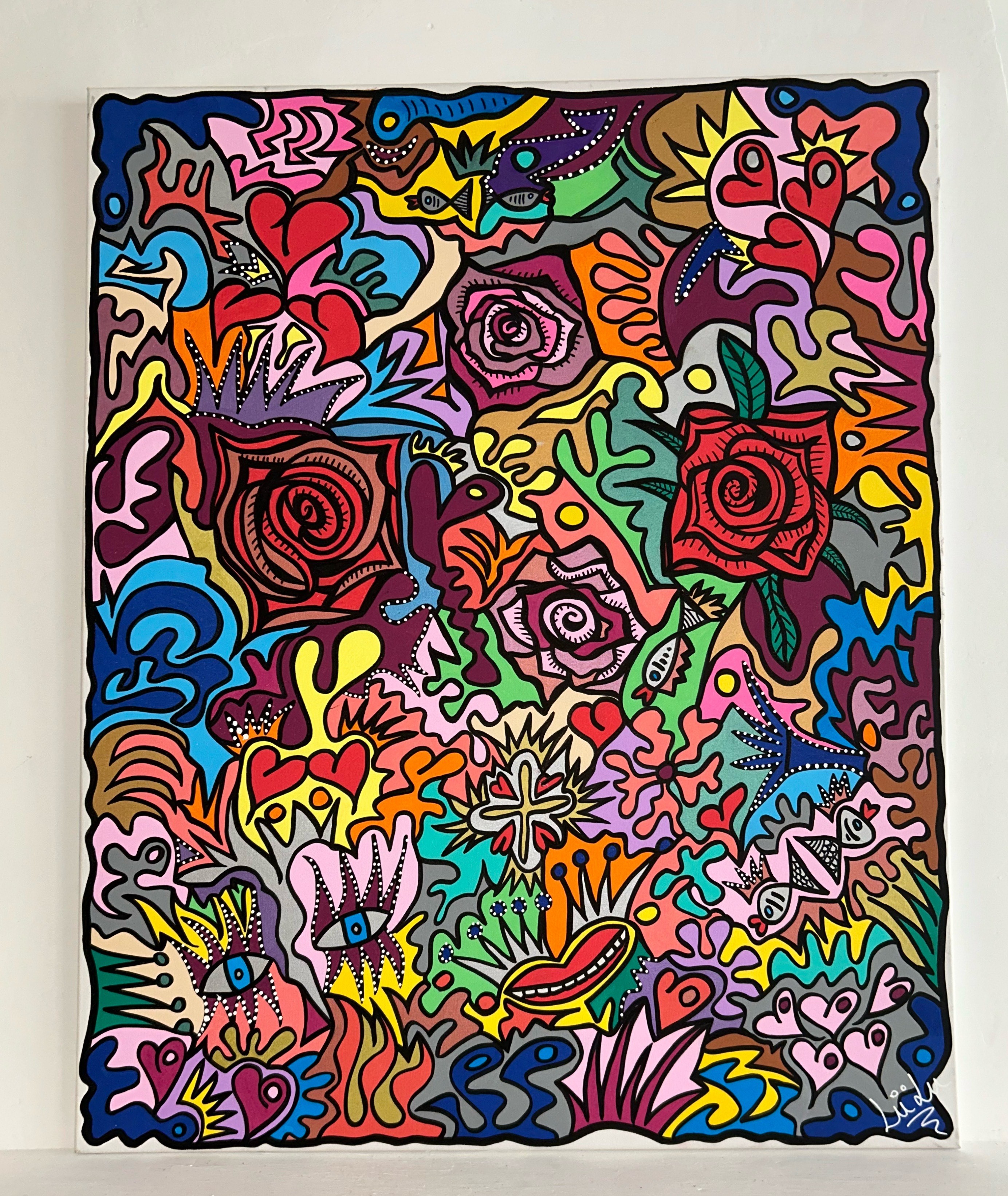 Tableau très coloré de Lülu